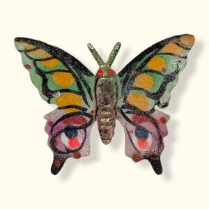 (2/$20) Vintage Sugared Butterfly Brooch